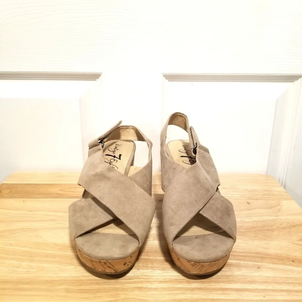 Vintage 7 Eight Wedge Heels